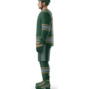 Ensemble d'uniformes de hockey sur glace respirants, look professionnel, ensemble sportif avec ajustement flexible et maintien complet des mouvements - Product Image 5