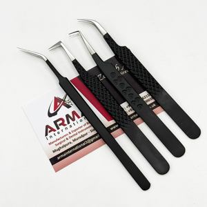 Pinzas para Extensión de Pestañas de Acero Inoxidable Ecológicas, Punta Puntiaguda Sostenible, Precisión, Duraderas, Probadas a Mano - Product Image 2