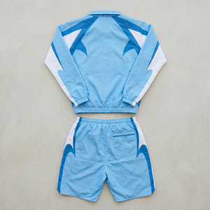 Windbreak Cotton Shorts <b>Sets</b> Windbreaker Tracksuits Men 2 Piece <b>Set</b> Long Sleeve Casual Solid Summer - Product Image 2