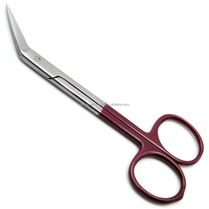 4,5 \ "en ángulo afilado de acero inoxidable Dental Micro Iris tijeras corte de precisión instrumentos microquirúrgicos fuente de alimentación Manual - Product Image 1