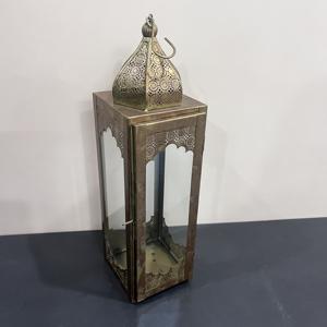 Lámpara de Mesa de Hierro Estilo Marroquí con Diseño Artesanal L546, Acabado Único, Tamaño 4.25X4.5X15.25 Pulgadas, para Ramadán, Eid, Bodas, Hogar - Product Image 3