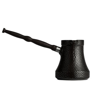 Cafetera Turca, Griega y Árabe Antigua de Cobre y Latón, Cafetera para Estufa, Cezve, Ibrik, Briki con Mango de Madera - Product Image 4