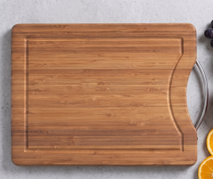 Juego de tablas de cortar de bambú y madera de mango para cocina con asa lateral, tabla de bambú gruesa para cortar verduras y frutas - Product Image 6