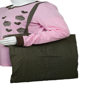 Sac fourre-tout en coton biologique recyclable et écologique pour femmes, pour les courses, avec poche, logo personnalisé imprimé par sérigraphie - Product Image 6