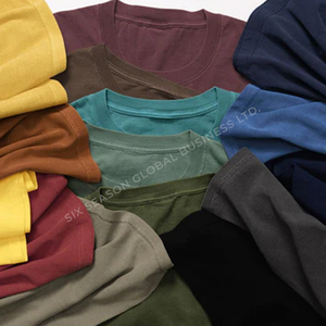 Custom Printed Drop Shoulder <b>T</b>-<b>Shirts</b> for Women Casual Summer Short Sleeve O-Neck Breathable SJ 180GSM Stock Apparels Tees - Product Image 3