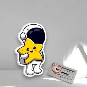 Cute Star Astronaut Sticker Yellow Eyelash Extension Tiles Pallet Acrylic Magnetic Lash Tile Flower Heart Style Beauty Tool - Product Image 6