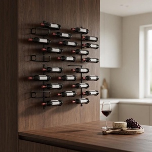 Estante para vinos apilable con diseño de embalaje en capas, opción de envío plano, estante para vinos desmontable. - Product Image 5