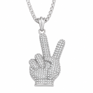 Pendentif Hip Hop Moissanite en Argent Sterling 925 Certifié GRA, Tendance, Sertie de Pierres, Unisexe, Cadeau de Promesse - Product Image 5