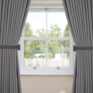 Modern Matte Black <b>Curtain</b> Holdbacks Rectangle <b>Wall</b> Mount Bracket 16.5cm Height Living Room <b>Accessories</b> - Product Image 1