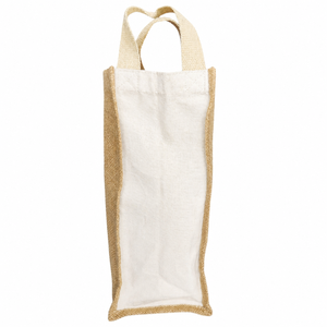 Custom Canvas Wine Bottle Gift <b>Bag</b> | Eco Friendly Jute Gusset Reusable Packaging Carrier Wholesale Supplier Custom Logo OEM <b>Bag</b> - Product Image 1