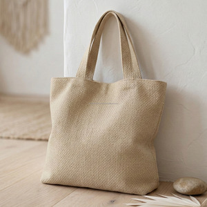 Bolso de hombro tejido a mano para verano, sencillo y suave, para ropa, compras, viajes, mercado, de la India. - Product Image 3