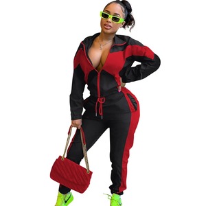 Wholesale Trending <b>Crop</b> <b>Top</b> and Sweatpants Outfit Women Two Piece Custom Streetwear Casual Tracksuit Sportswear Supplier - Product Image 6