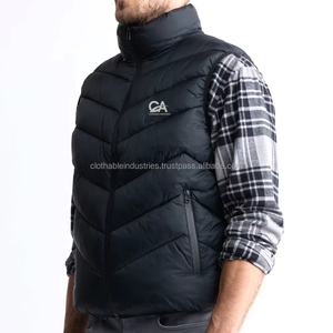 2026 New-Style Latest Design High Quality Solid Colour Puffer <b>Vest</b> Cotton Soft Durable <b>Slim</b> Fit Customized <b>Men</b> Puffer <b>Vest</b> - Product Image 4