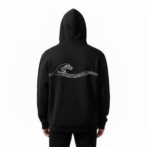 Sweat à capuche unisexe avec logo personnalisé sur le devant, 100% coton, 400-500 GSM, design classique personnalisable, polaire d'automne, respectueux de l'environnement - Product Image 2