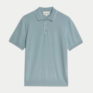 Chemises polo en coton pour hommes, grandes tailles, fabricant OEM, options de broderie ou d'impression personnalisées, tissu doux pour un confort tout au long de la journée - Product Image 4