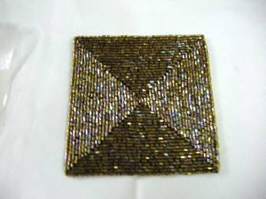 Posavasos y Alfombrillas de Vidrio de 5 mm de Grosor, Bordados a Mano con Diseño de Flor, de 300 mm de Diámetro, Estilo Clásico - Product Image 2