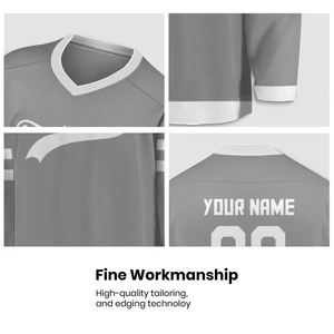 Camiseta de Hockey sobre Hielo para Prácticas Deportivas, Sublimada, con Nombre y Número del Equipo, Diseño Personalizado, Camisetas Deportivas Resistentes - Product Image 4