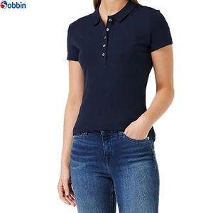 Chemises polo pour femmes, vente chaude, style décontracté d'été, chemises à manches courtes de couleur unie pour femmes, logo personnalisé, respirantes, meilleur jersey tricoté - Product Image 1