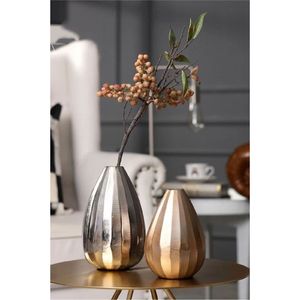 Handmade Antique Brass Metal <b>Vase</b> Hammered Gold Flower Pot Tabletop Centerpiece Decorative <b>Vases</b> for Living Room Modern Decor - Product Image 6