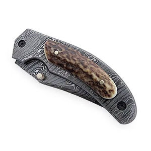 Navaja Plegable OEM de Acero Inoxidable con Borde Serrado y Punta Clip, Mango de Madera Natural para Supervivencia al Aire Libre y Caza, Garantía de 3 Años - Product Image 3