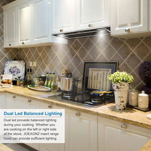 ชุดเตาในครัวแบบฝังในตัว รุ่น 30i-n 900C-F-M พร้อมฮูดดูดควันในตัว ระบบควบคุมแบบสัมผัส พร้อมไฟ LED - Product Image 6