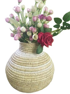 Natural Woven Basket Planter Indoor and Outdoor Bamboo Storage Basket <b>for</b> <b>Plants</b> Hanging Decorative Basket with Stylish Design - Product Image 3