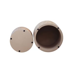 Juego de 2 Mesas de Centro Modernas Encajables, Mesas Auxiliares Circulares de Madera para Espacios Pequeños, para Sala de Estar, Dormitorio o Balcón - Product Image 6