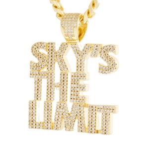 Tùy Chỉnh Mạ Vàng <span class=keywords><strong>Skys</strong></span> Giới Hạn Vòng Cổ Cho Nam Giới Hip Hop Bling Chuỗi Phong Cách Thời Trang Thời Trang Thời Trang Trang Sức - Product Image 1