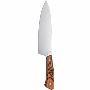 Couteaux de chef professionnels en acier inoxydable avec manche en bois, lame large et tranchante, couteaux de cuisine pour couper la viande et les légumes - Product Image 1