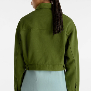 Chaquetas Vaqueras Cortas Personalizadas para Mujer, Estilo Informal, con Cierre de Botones, para Otoño - Product Image 3