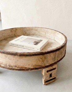 Mesa de Centro Vintage de Madera Chakki con Base Metálica, Mueble Rústico Indio para Sala de Estar, Dormitorio o Casa de Campo - Product Image 2