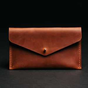 Space <b>Saving</b> Leather <b>Wallet</b> Portable Long Envelope <b>Money</b> Pouch Clutch Pack Elegant Coin Purse Nested Card Holder for Cash - Product Image 6