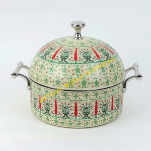 Olla de Acero Inoxidable Duradera y Aislada, con Patrón de Mosaico Árabe Colorido, Interior Antiadherente con Revestimiento de Esmalte, Cacerola de Lujo - Product Image 6