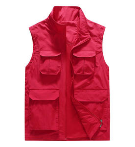Chaleco de Caza Personalizado para Hombre, 100% Nailon, Transpirable, Reversible, con Múltiples Bolsillos, Ropa Exterior Informal para Otoño, Cierre de Cremallera - Product Image 4