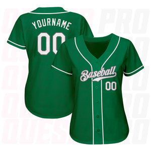 Custom Kelly Green White-Gray Authentic St. Patrick’s Day <b>Baseball</b> Jersey Sublimation Printing Custom Logo Color Customization - Product Image 3