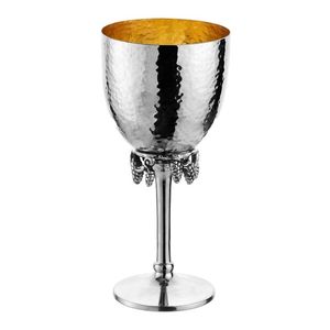 Meilleures ventes : Coupe Kiddouss en argent avec tige en forme d'oiseau et soucoupe, Gobelet à vin Judaica de luxe pour la décoration des fêtes du Sabbat - Product Image 3
