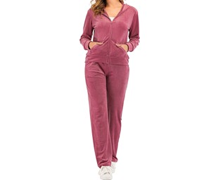 Conjunto Deportivo Rosa con Capucha para Mujer, Cierre Completo con Cremallera, Bolsillos Laterales, Transpirable, Informal, para Invierno, Peso Medio, Corte Regular - Product Image 5