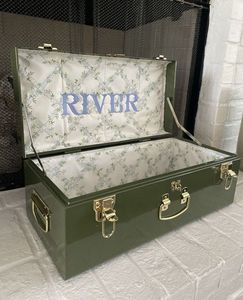 Gray Metal Storage <b>Boxes</b> with Copper Accents Rectangular <b>Stacking</b> Design Minimalist Style for Sundries Organization - Product Image 6