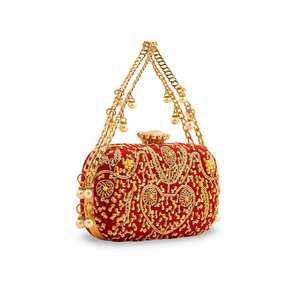 Maroon P15398 Fancy Clutch Accessoire élégant pour robes de cocktail - Product Image 2