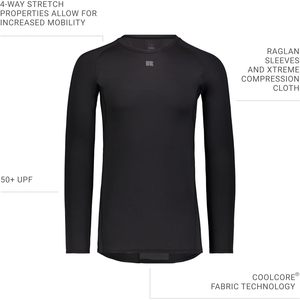 T-shirt de compression à manches longues pour homme, vêtements de protection solaire personnalisés - Product Image 3