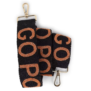 สายกระเป๋าปักลายตารางด้วยลูกปัดเม็ดเล็กคุณภาพสูง สีขาวและดำ ประดับด้วยลูกปัดแก้วและฮาร์ดแวร์จากอินเดีย - Product Image 4