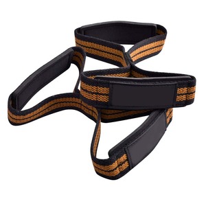 Sangles de poignet rembourrées en plastique confortables en forme de 8 pour l'haltérophilie et les soulevés de terre, personnalisables OEM pour l'entraînement en salle de sport - Product Image 2