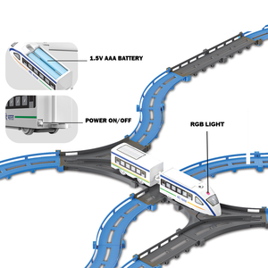 ชุดของเล่นรถไฟความเร็วสูงมิรานา แวนเด บารัต แบบประกอบเองสำหรับเด็ก ทำจากพลาสติก ABS ใช้แบตเตอรี่ AAA มีจำหน่ายแล้ว - Product Image 2