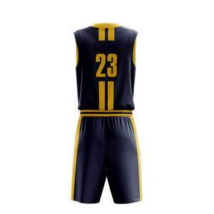 Kit d'uniforme de basketball sur mesure de haute qualité, maillot sans manches respirant avec short pour sublimation, haute visibilité sur le terrain - Product Image 6