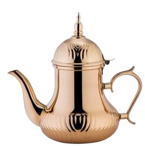 Elegante tetera decorativa hecha a mano, clásica, con estilo, accesorio de cobre de primera calidad, tetera artesanal tradicional. - Product Image 4