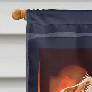 Grand Norfolk Terrier Noël Maison Drapeau Porche Manches Poteau Décoratif Cour Bannière Oeuvre Multicolore Polyester Tenture Murale - Product Image 3