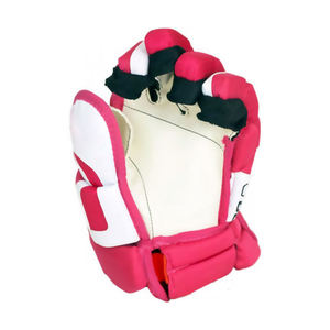 Gants de hockey sur glace professionnels noirs avec bordure orange, protection complète pour les joueurs - Product Image 6