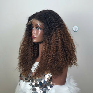 Perruques sans colle en cheveux humains bouclés birmanes, avec pointes bouclées en spirale, prêtes à porter, avec closure en dentelle, pour femmes noires - Product Image 3