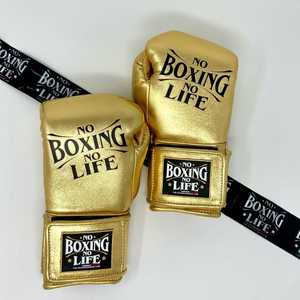 Gants de boxe professionnels en cuir de vachette, à lacets, sans rembourrage, pour une performance optimale, avec absorption de l'humidité, modèle RL-BG-219 - Product Image 2