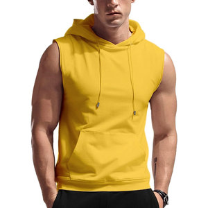 Sudadera sin Mangas para Hombre, de Algodón y Felpa, con Logotipo Personalizado, Ropa Deportiva Transpirable, Fabricante OEM - Product Image 6